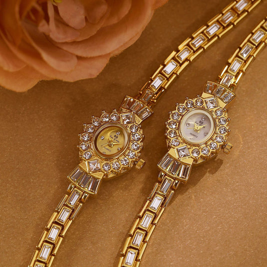 Damen Diamant-Uhr mit Mittelalterlichem Magischem Spiegel
