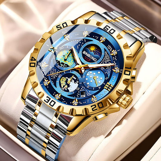 Business Quarzuhr für Herren – Kleine Drei-Nadel-Uhr, Wasserdicht und Elegant